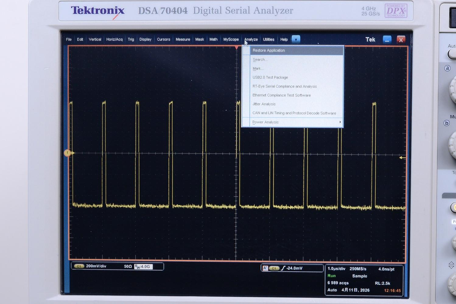 Осциллограф Tektronix  DSA70404